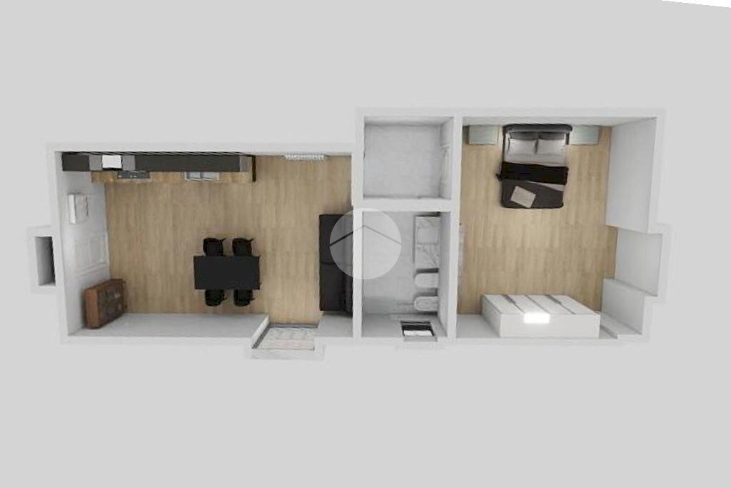 Two-room apartment Via pellegrino rossi, Milano (neighborhood Dergano) - floor plans 1