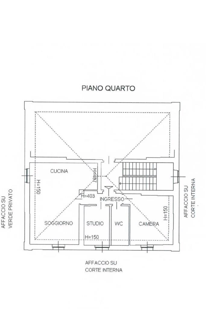 Trilocale Corso saint martin de corleans, Aosta - planimetria 1