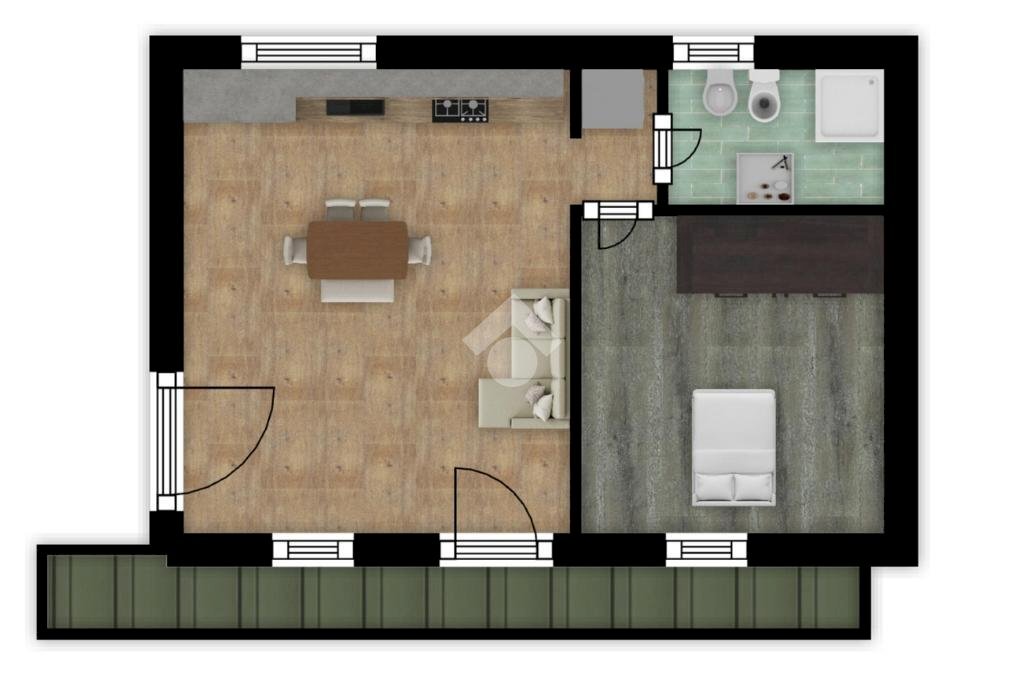 Bilocale Corte Sant' Antonio, Corbetta - planimetria 1