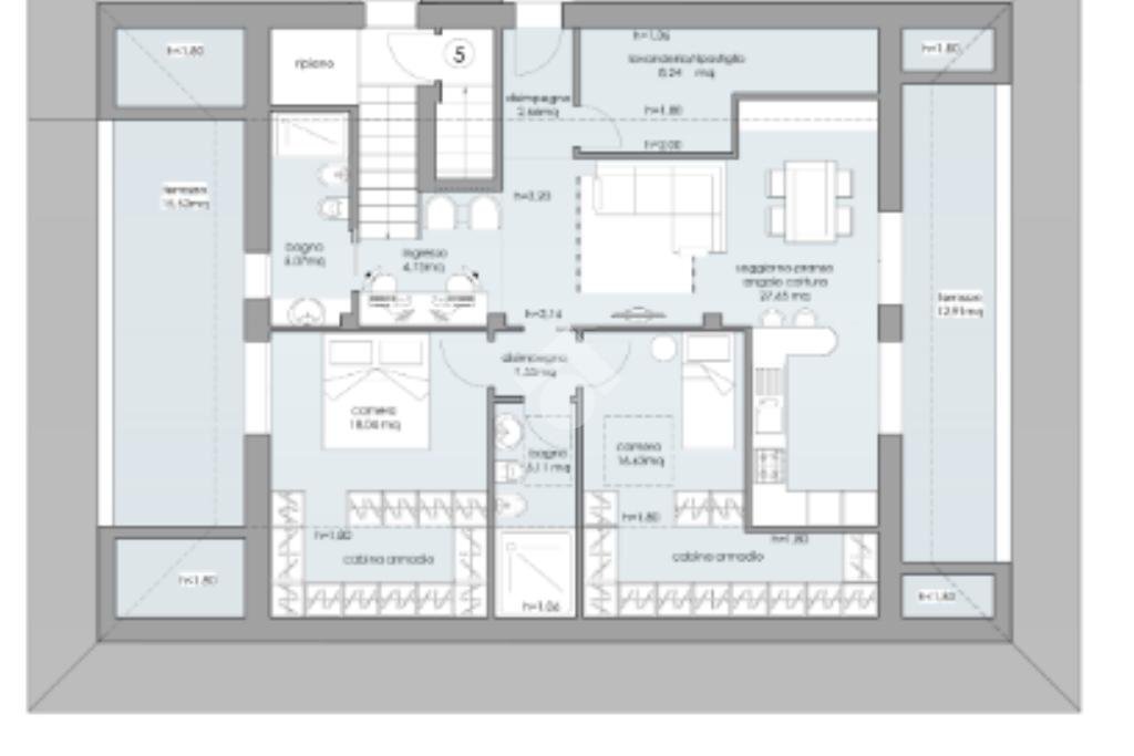 Trilocale Via Arno, San Mauro Pascoli - planimetria 1