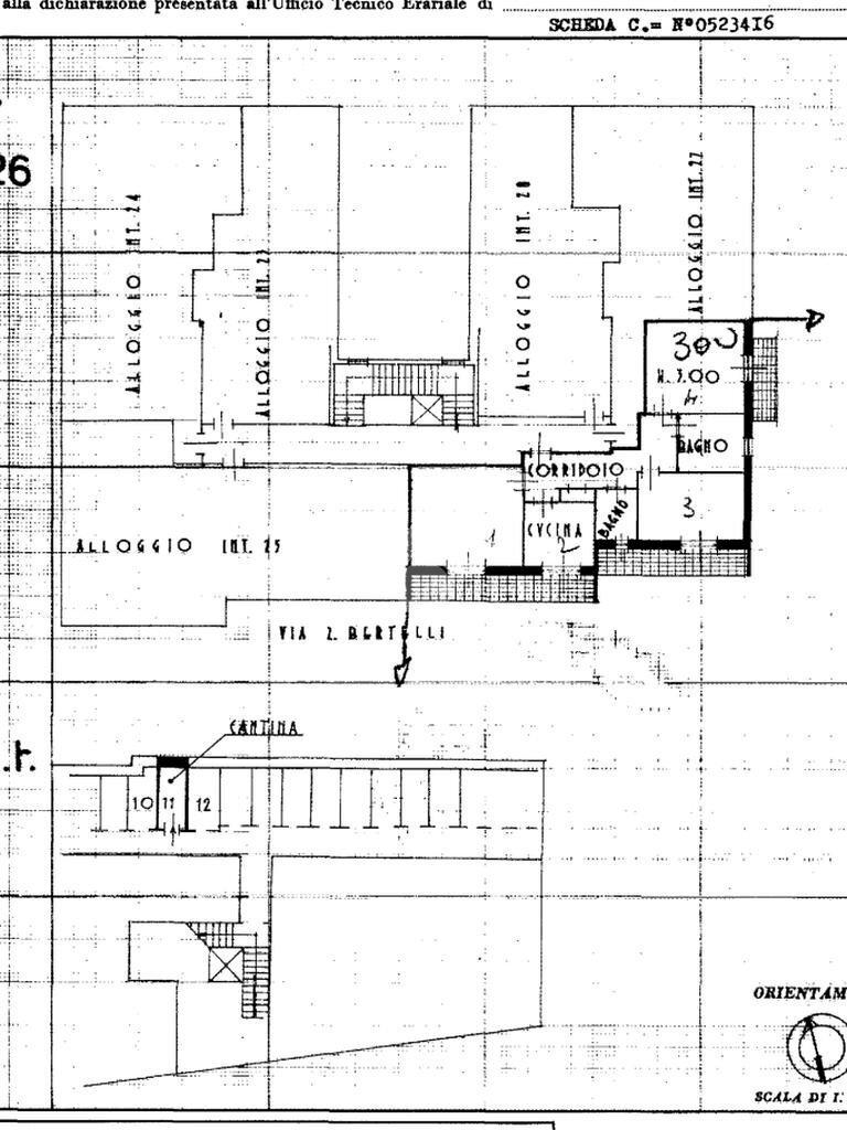 Four-room apartment Via zeffirino bertelli, Gavi - floor plans 1