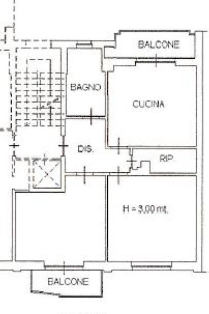 Trilocale Viale Risorgimento, Bra - planimetria 1