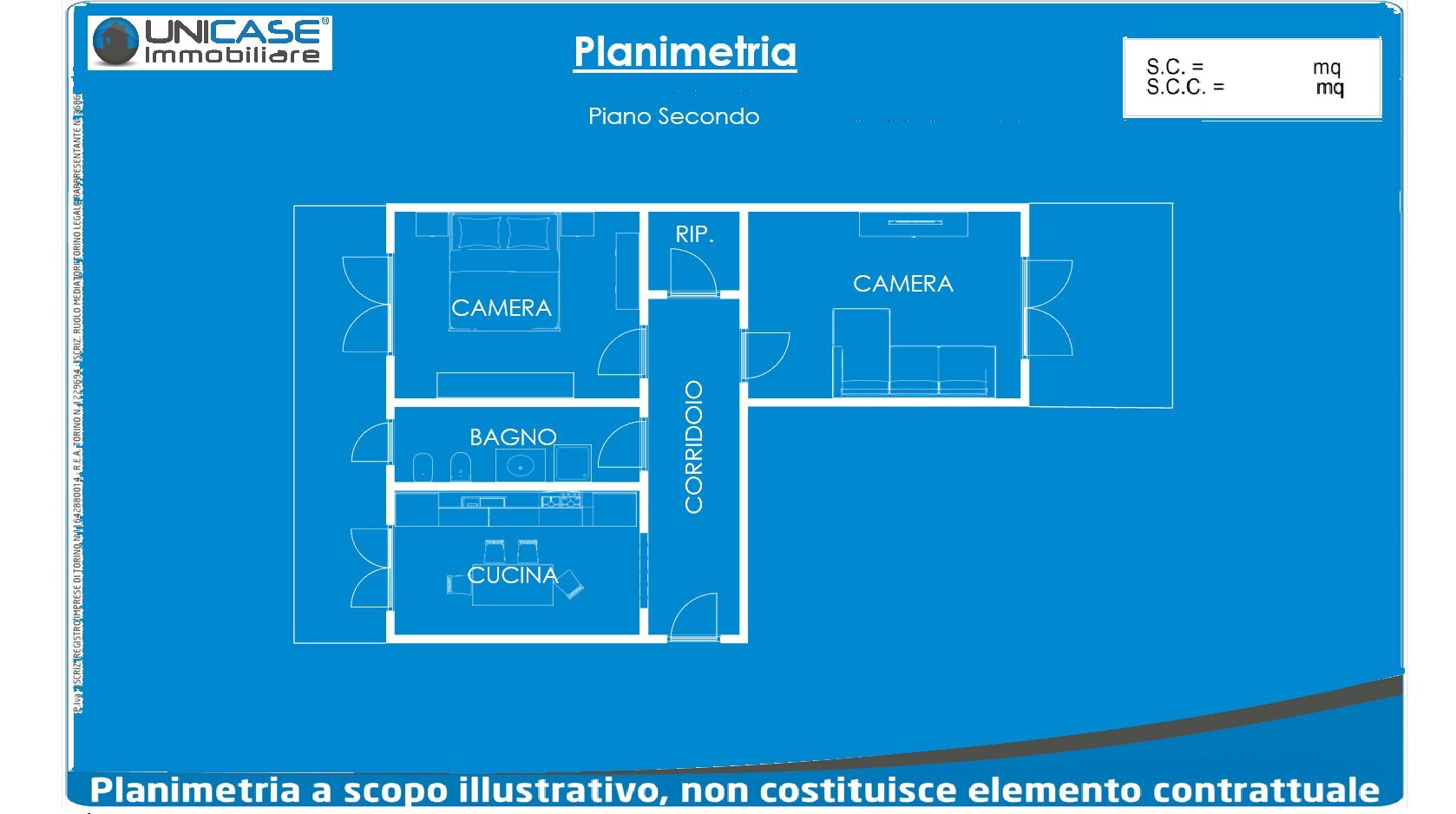 Trilocale via Vittorio Emanuele II, 86/2, Bricherasio - planimetria 1