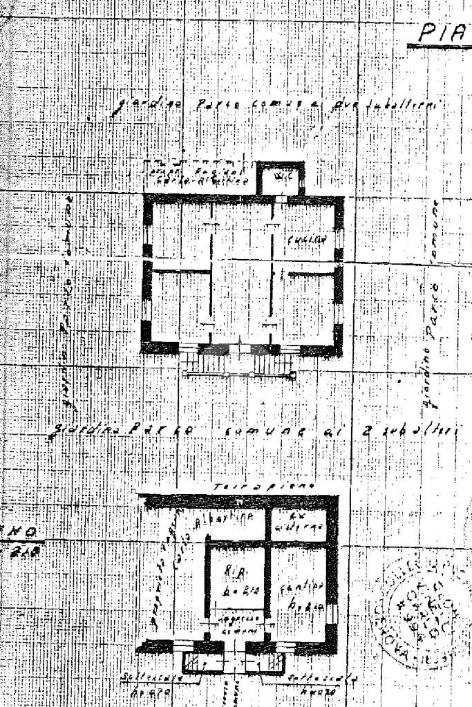 Portion of a house Via Piave, Mignanego - floor plans 1