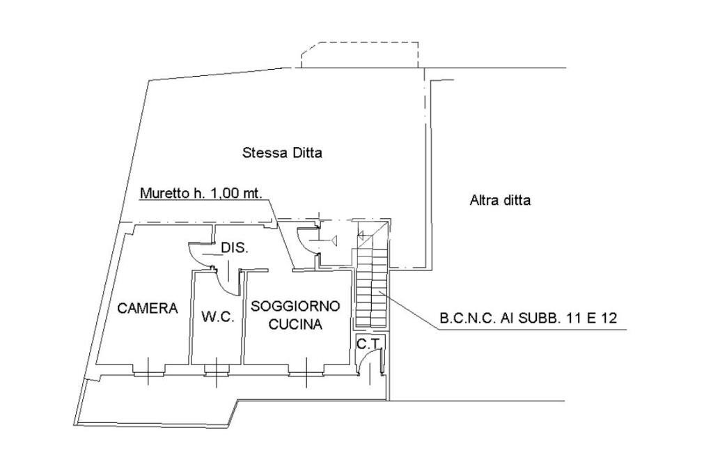Bilocale Via Ceretta Inferiore, San Maurizio Canavese - planimetria 1