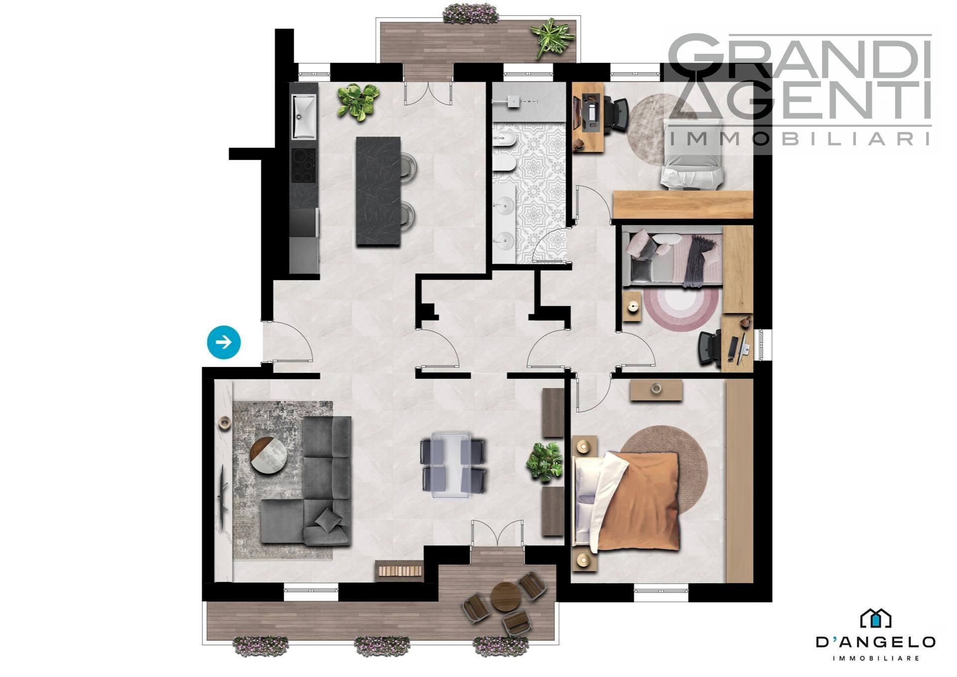 Foto 35 - Quadrilocale Via Vasco De Gama, Verona - planimetria 1