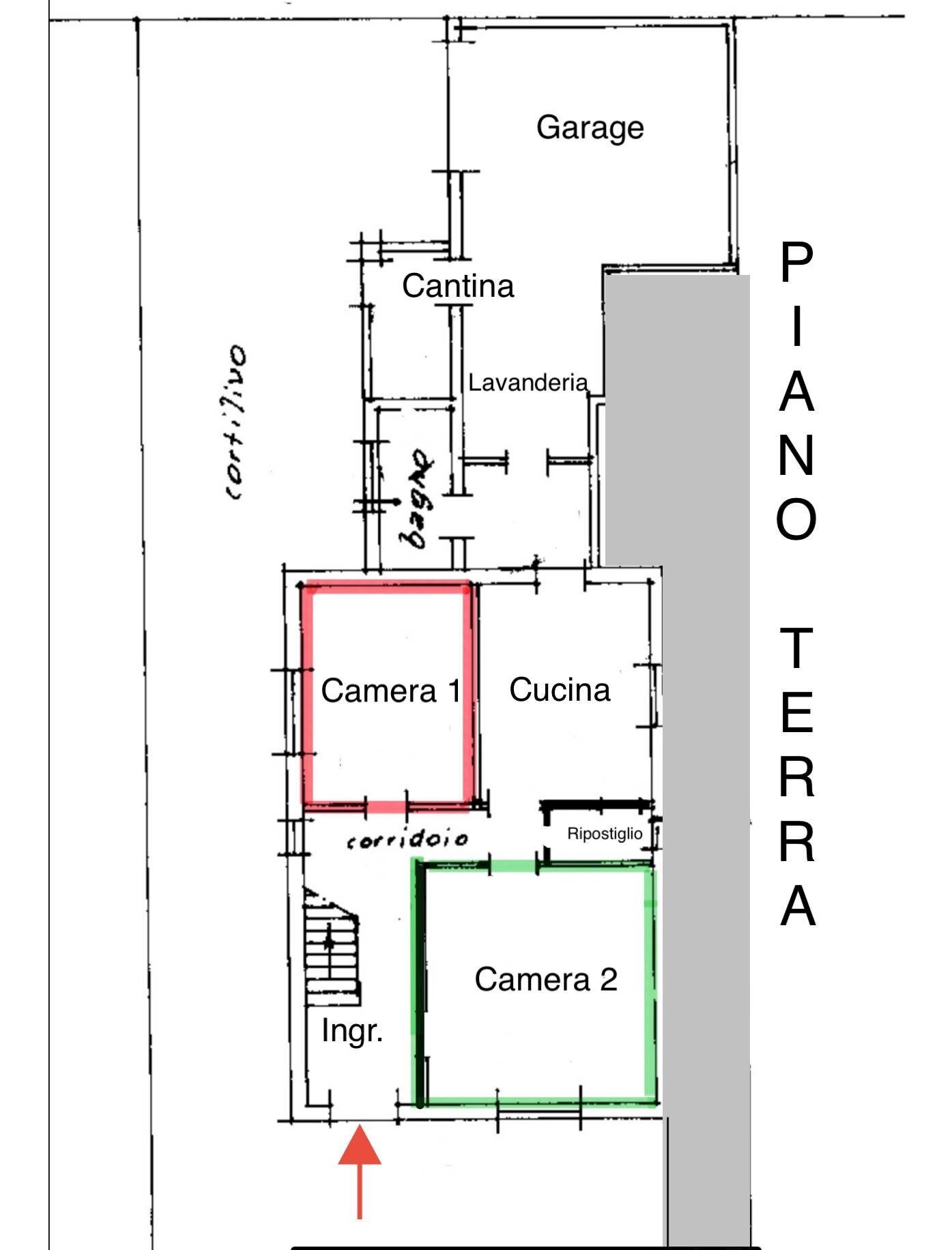Foto 9 - Casa indipendente Via Luigi Caroli, Ferrara - planimetria 1
