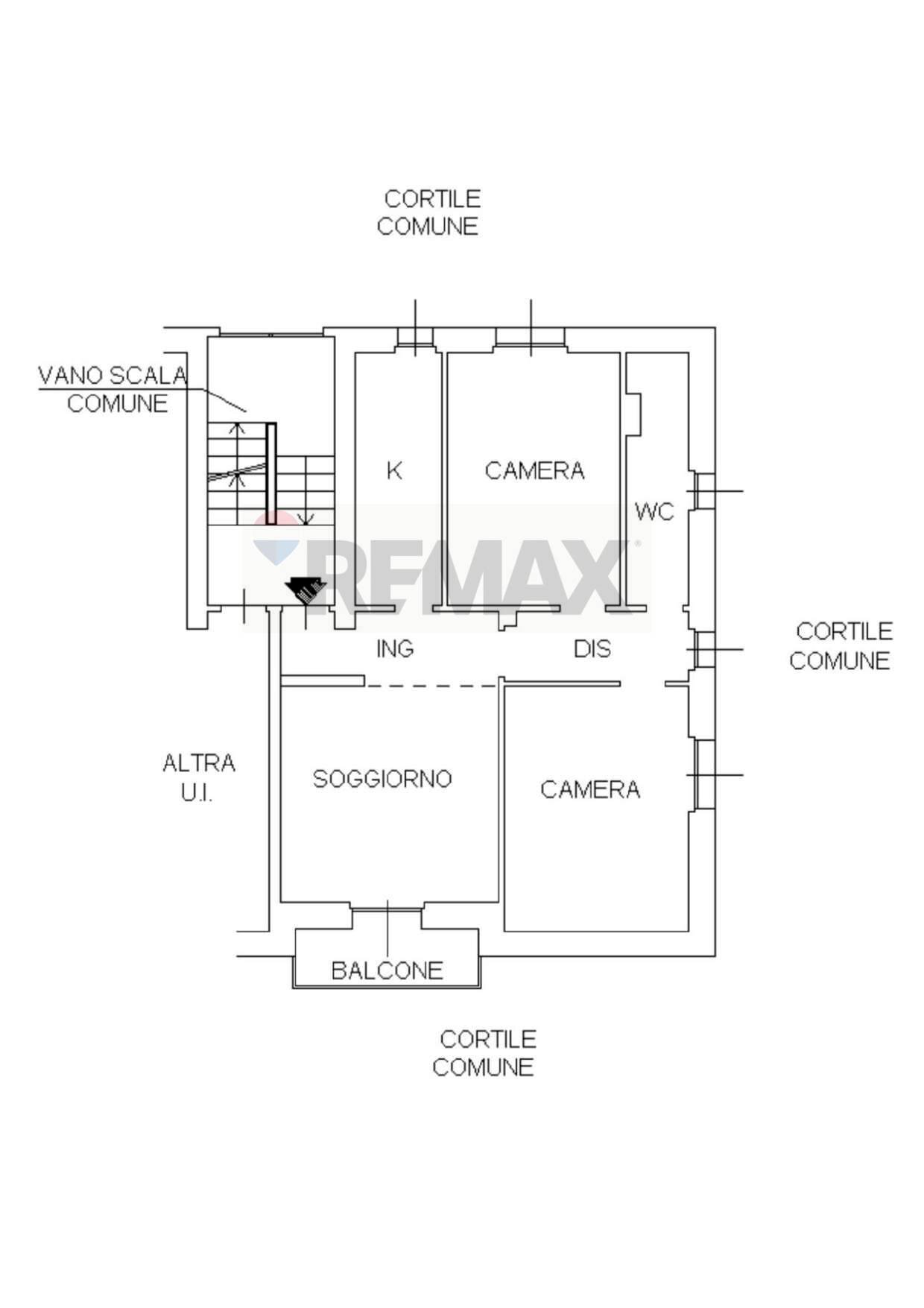 Pianta 2D - Trilocale VIA BREMBO
 
3, Monza - planimetria 1