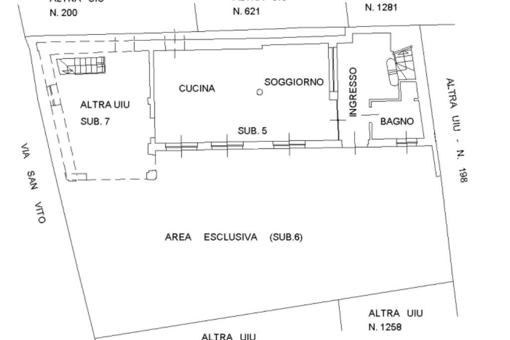 Casa semi indipendente Via San Vito, Nole - planimetria 1