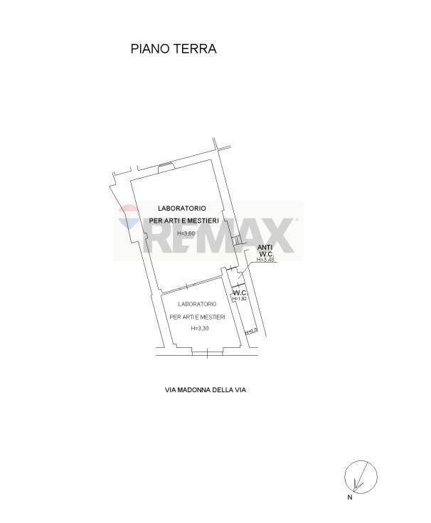 Pianta 2D - Locale Commerciale Via Madonna della Via
 
36, Caltagirone - planimetria 1