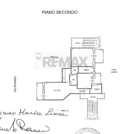 Pianta 2D - Trilocale via spiaggia, 119, Mascali - planimetria 1