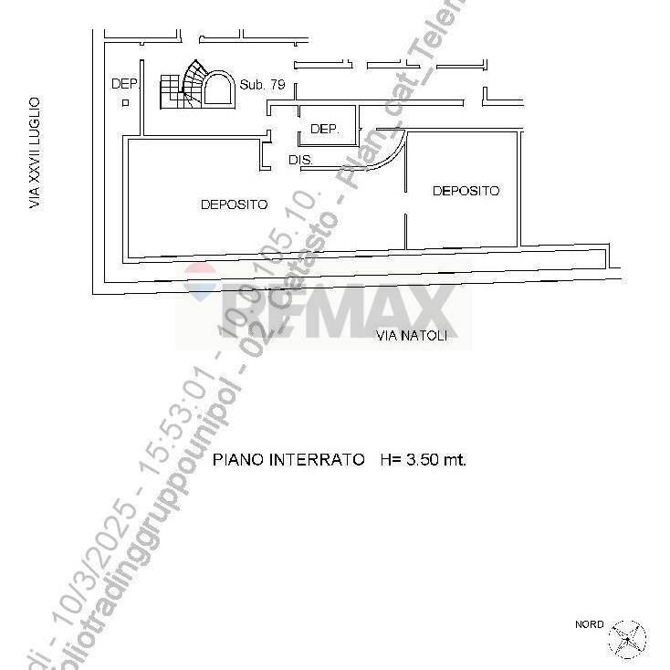 Pianta 2D - Attività Commerciale Via XXVII Luglio
 
38, Messina - foto 2