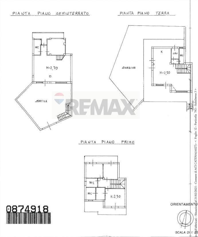 Pianta 2D - Casa semi indipendente via Dei Ciclopi
 
106, Aci Catena - planimetria 1