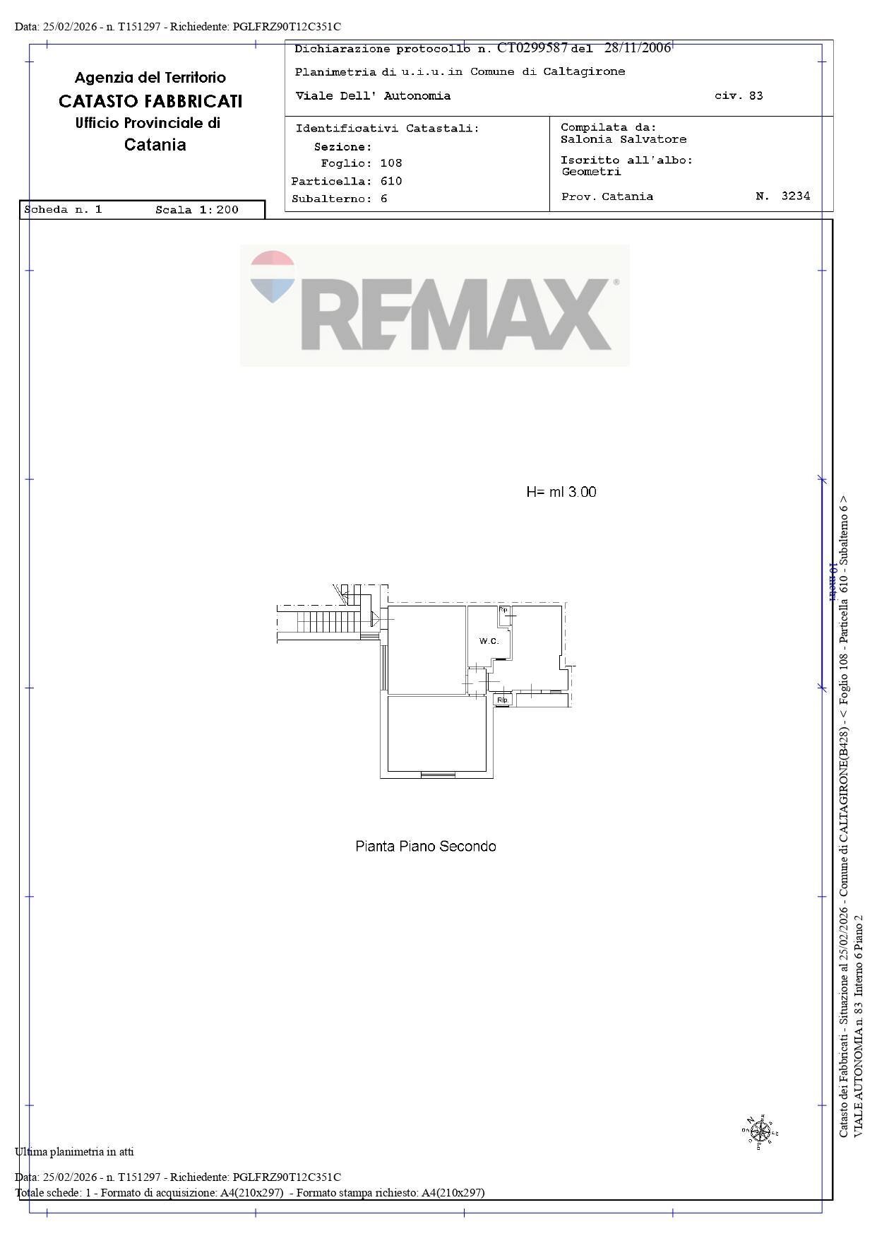 Pianta 2D - Two-room apartment viale autonomia
 
83, Caltagirone - floor plans 1