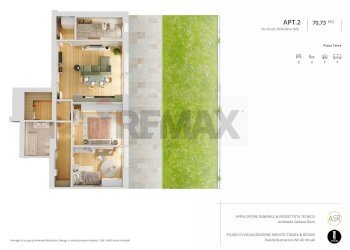 Pianta 3D - Trilocale via Giuseppe Giusti
 
28, Rodano - foto 2