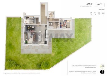 Pianta 3D - Trilocale via Giuseppe Giusti
 
28, Rodano - foto 2