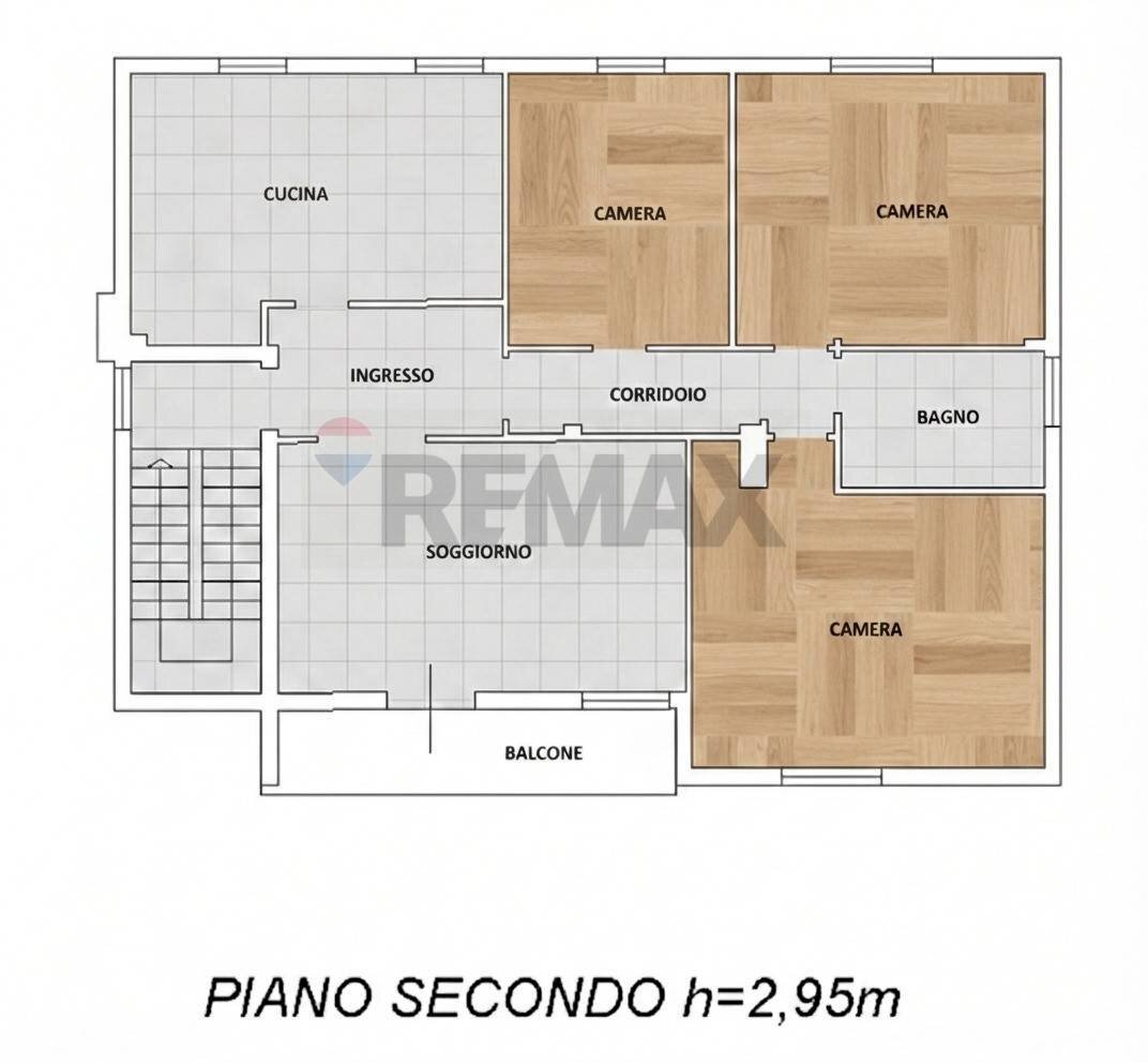 Pianta 2D - Appartamento Via Claudio Monteverdi
 
27, Busseto - planimetria 1