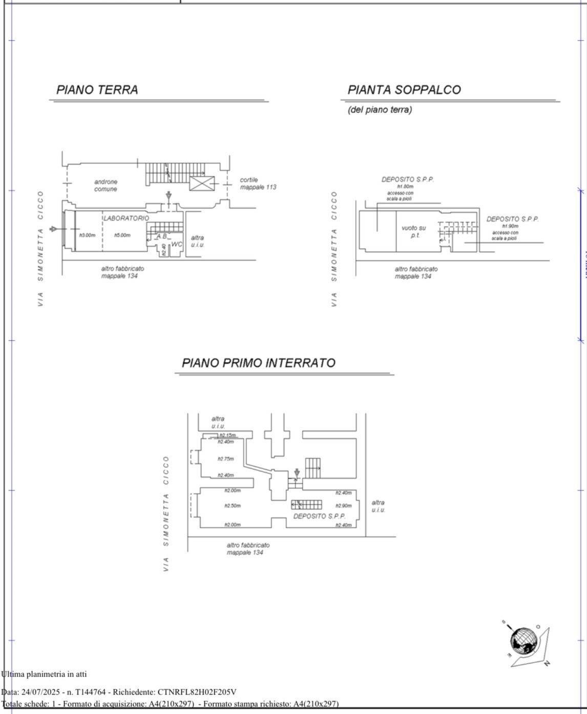 Foto 25 - Laboratorio Via cicco simonetta
 
12, Milano - planimetria 1