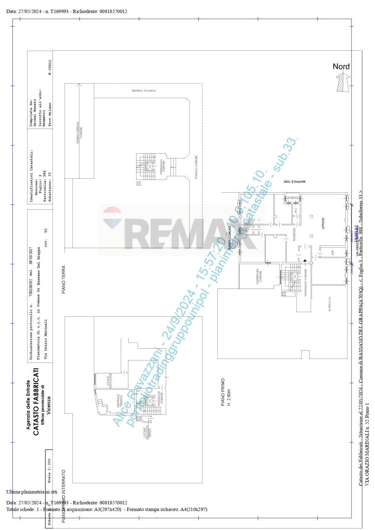 Pianta 2D - Office Bassano del Grappa - floor plans 1