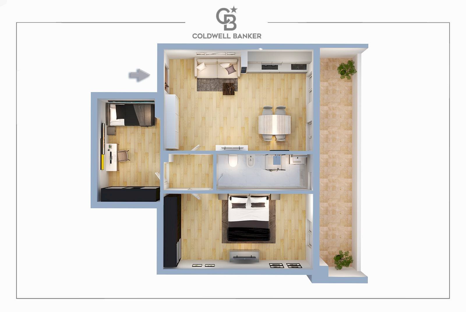 Foto 25 - Three-room apartment Via Palaverta
 
69, Marino - floor plans 1