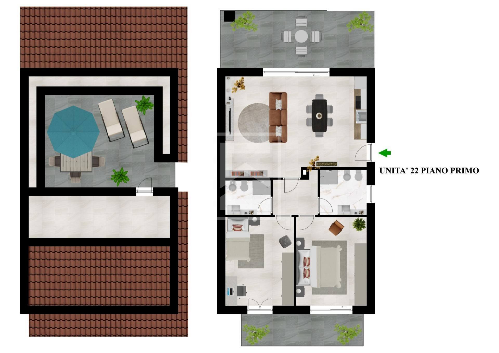 Foto 23 - Three-room apartment VIA FORTE FENILAZZO
 
4, Peschiera del Garda - floor plans 1