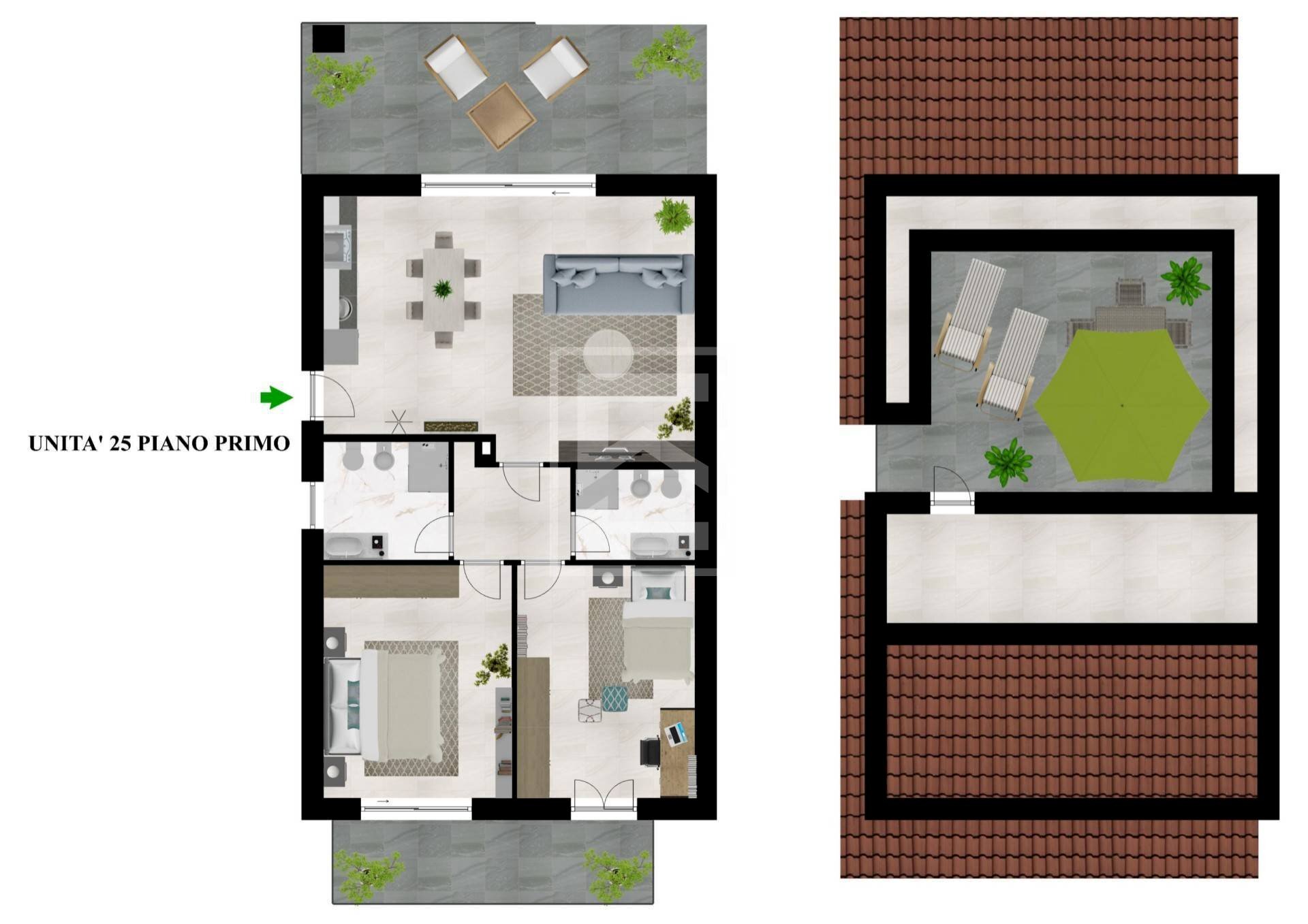 Foto 25 - Three-room apartment VIA FORTE FENILAZZO
 
4, Peschiera del Garda - floor plans 1