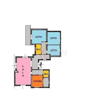 Foto 38 - Villa Strada Vicinale Monte Oro
 
50 B, Sassari - planimetria 1