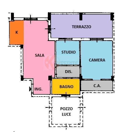 Foto 25 - Three-room apartment VIA ORTOBENE
 
54, Sassari - floor plans 1