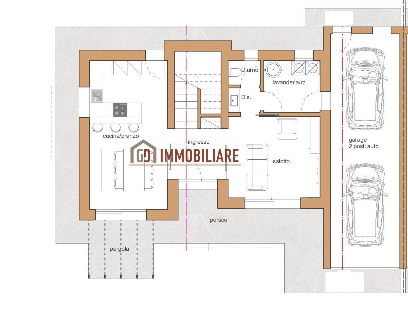 Foto 17 - Casa semi indipendente Via San Gaetano, Montebelluna - planimetria 1