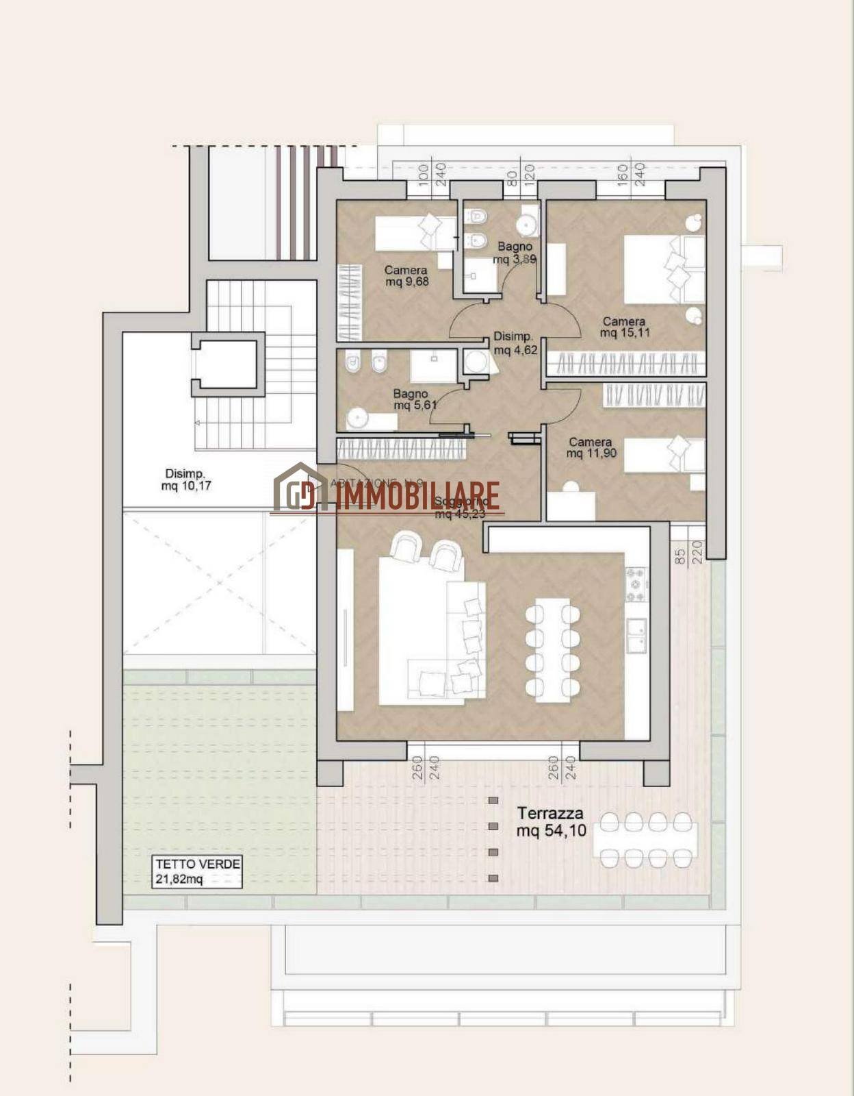 Foto 27 - Attico Via Legrenzi
 
10, Montebelluna - planimetria 1