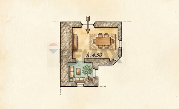 Pianta 2D - Bilocale Via Umberto
 
100, Trani - planimetria 1