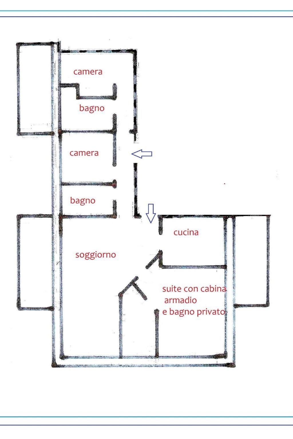 Appartamento via Boves, 5x, Alessandria - planimetria 1