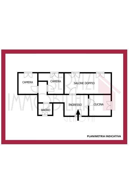 Trilocale salita Ginestrato, Genova (zona Marassi) - planimetria 1