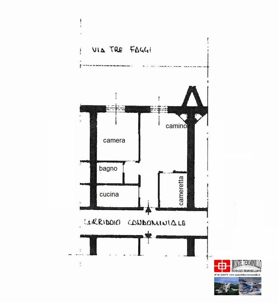 Appartamento via Tre Faggi, Rieti - planimetria 1