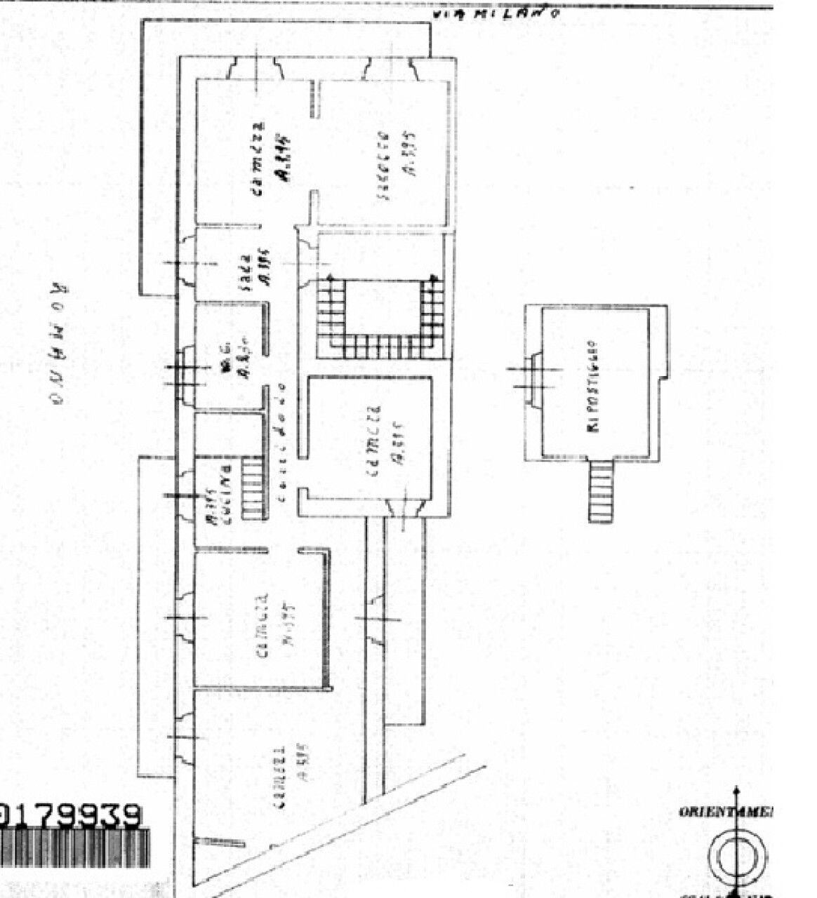 Appartamento via Milano, 60, Catania - planimetria 1