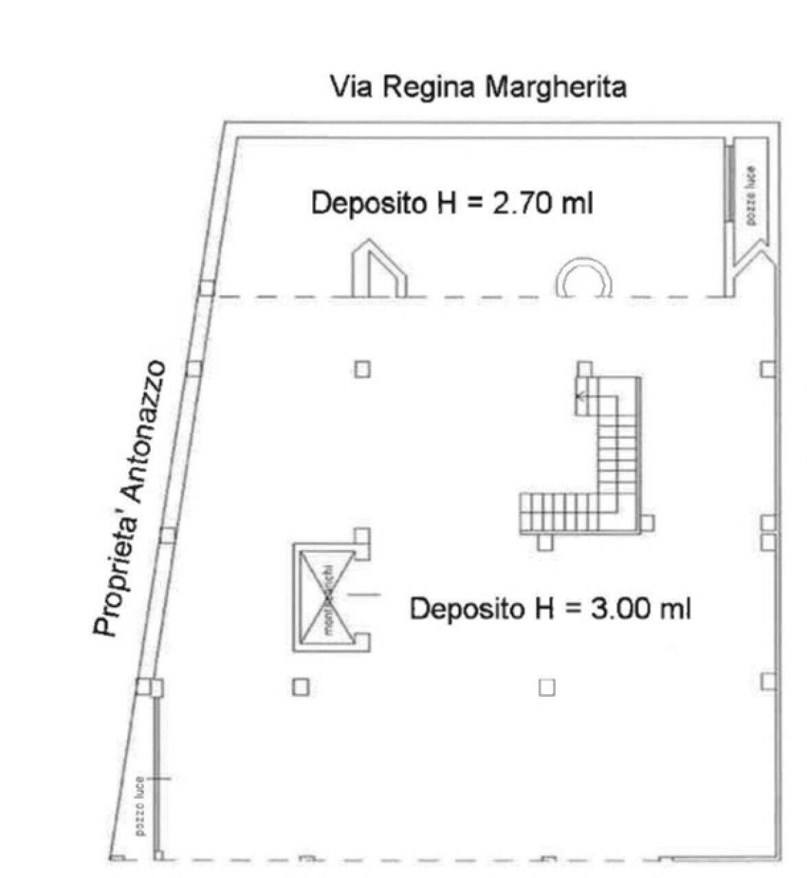Shop via Regina Margherita, 223, Taviano - floor plans 1