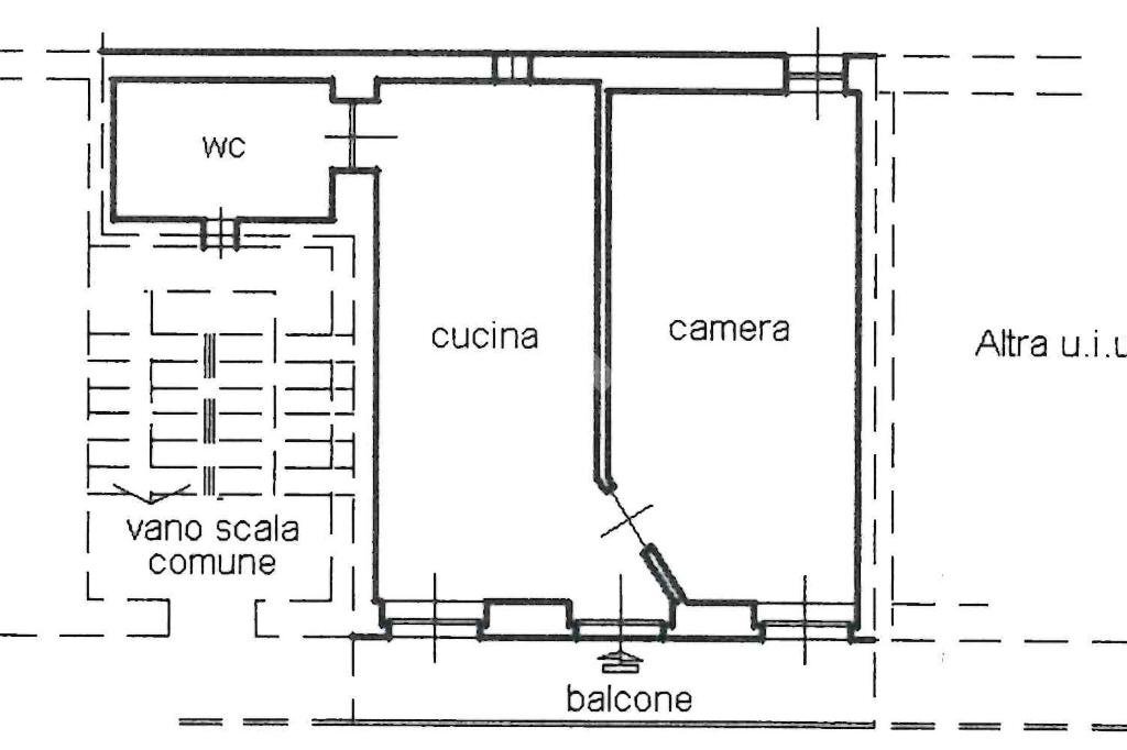 Bilocale Via Gonella, Caselle Torinese - planimetria 1