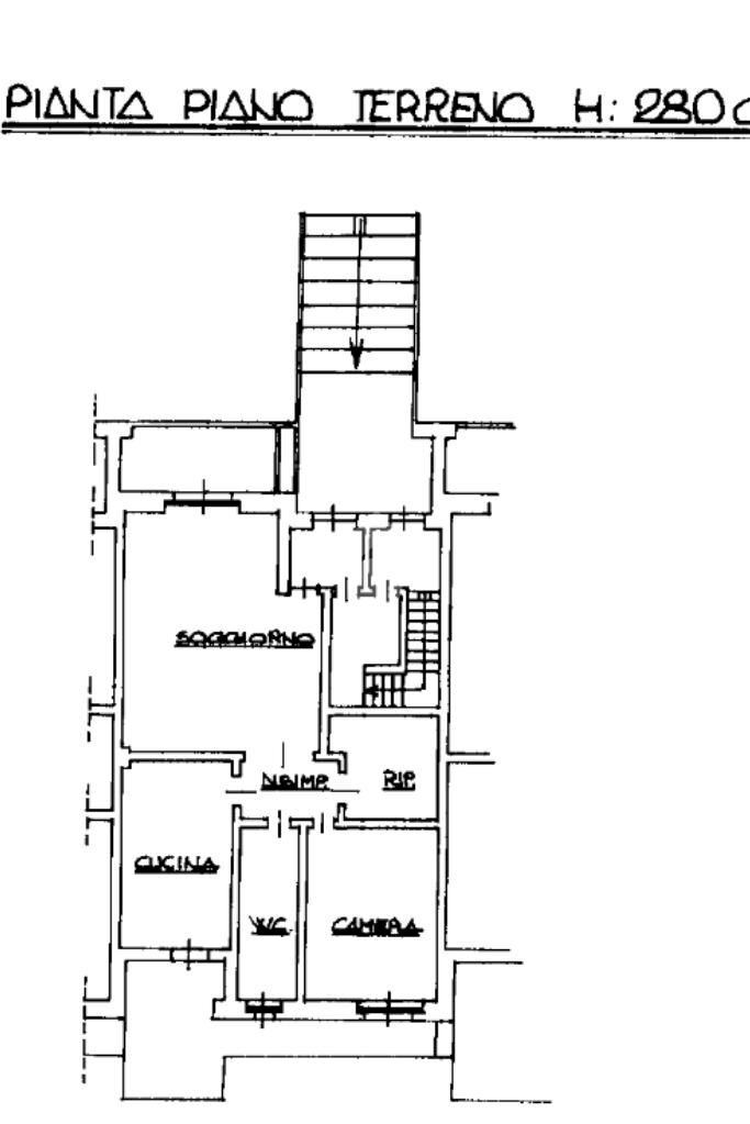Three-room apartment Largo dietro castello, Castagnole Piemonte - floor plans 1