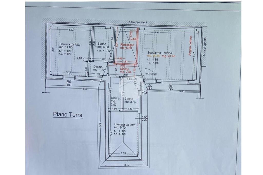Villa Via L. Tosi Gia' Giovedia, San Mauro Pascoli - planimetria 1