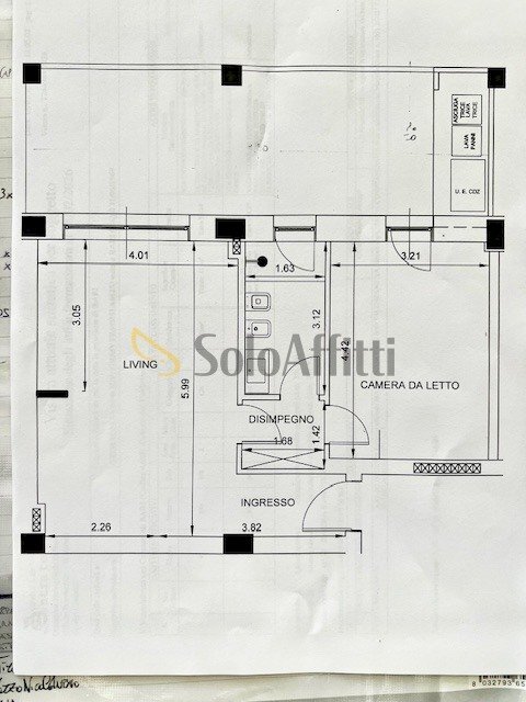 IMG_7704.jpeg - Two-room apartment Via Giovanni Amendola 156, Bari - floor plans 1