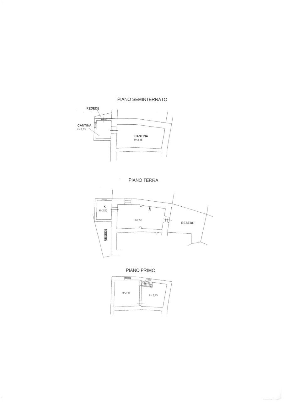 planimetria - Villa Località Castagneta, Vernio - planimetria 1