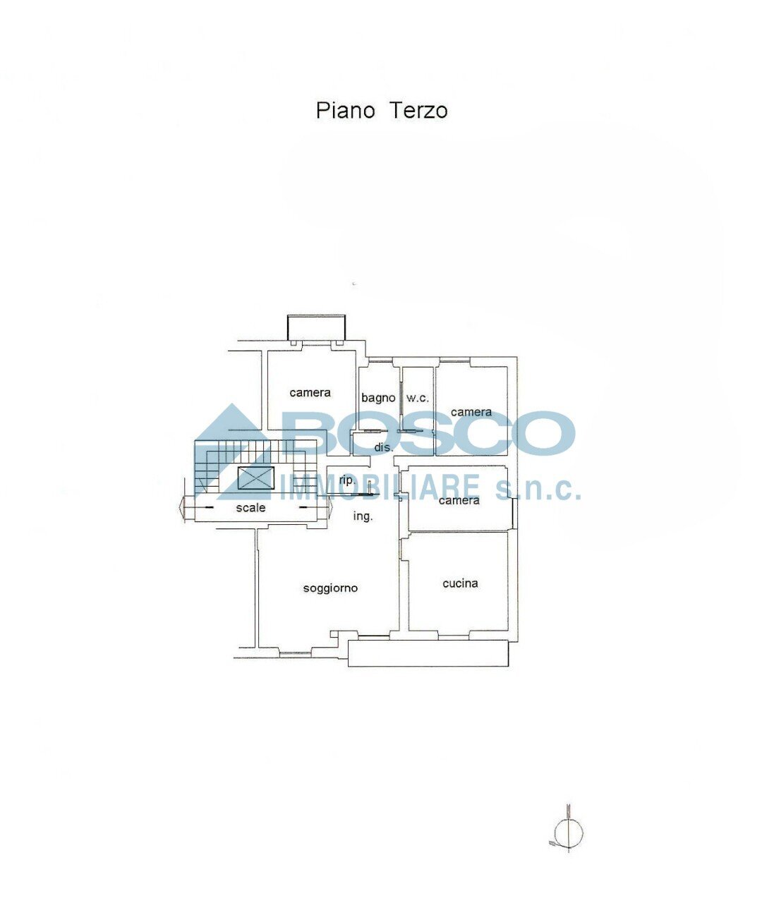 planimetria.jpg - Appartamento Via Francesco Crispi 74, La Spezia - planimetria 1