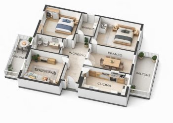 Trilocale appartamento via g dati, Rimini - foto 7