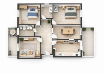 Trilocale appartamento via g dati, Rimini - foto 10