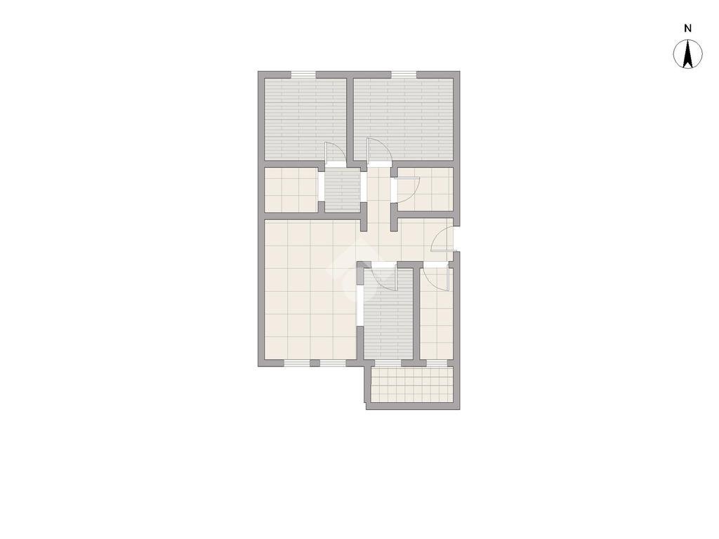 Three-room apartment Via Santa Marcellina, Milano (neighborhood Bicocca) - floor plans 1