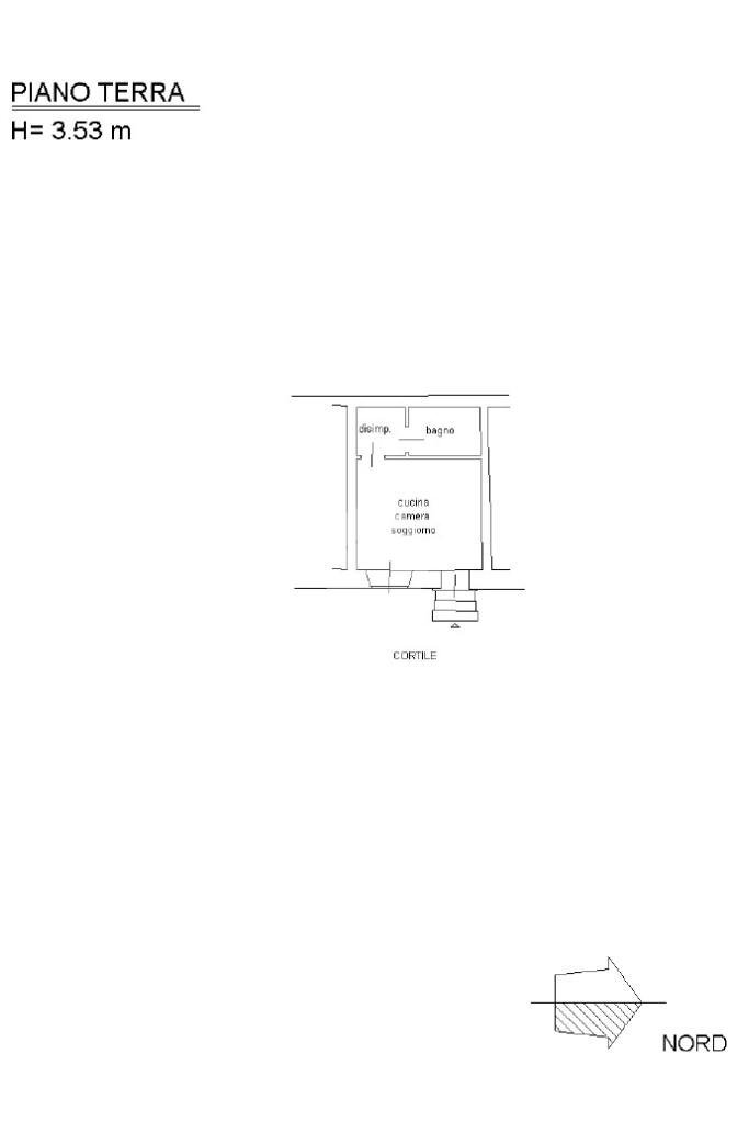 One-room apartment via Accademia, Milano (neighborhood Casoretto) - floor plans 1