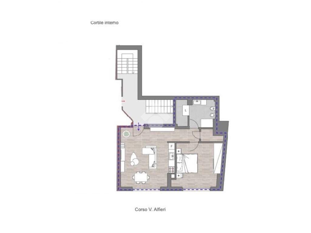 Two-room apartment Corso Alfieri, Asti - photo 3