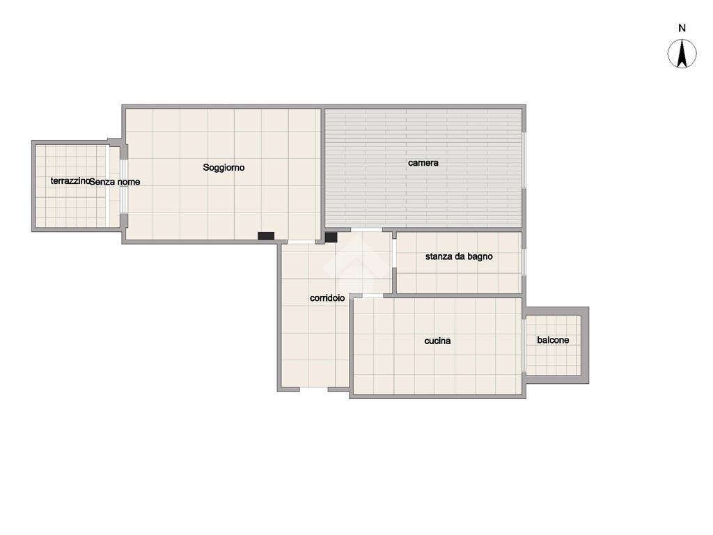 Two-room apartment Via Molise, Cinisello Balsamo - floor plans 1