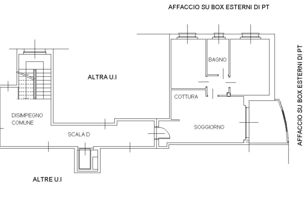 Trilocale Via Milano, Magenta - planimetria 1