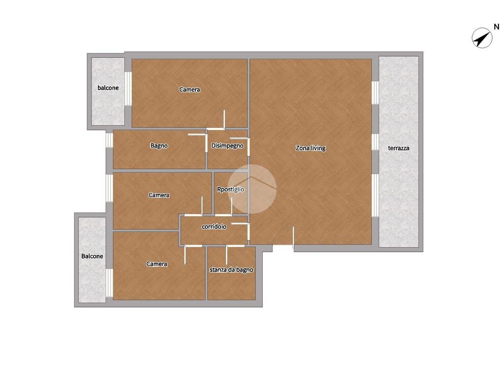 Quadrilocale Via Trento E Trieste N. 2/G, Settimo Milanese - planimetria 1